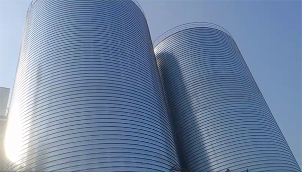 平度2座混凝土高架卷板仓